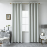 Beauty Home Κουρτίνα Blackout σκίασης με 8 κρίκους Ideal Art 8400 140x270 Γκρι