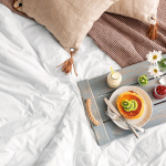 Beauty Home Παπλωματοθήκη Ξενοδοχείου King size 5-Star 300tc Satin 100% Cotton 270x250 Λευκό 270x250