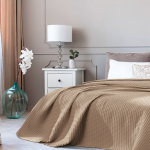 Beauty Home Πικέ κουβέρτα υπέρδιπλη Waffle Snap Art Ε1105 230x240 Μπεζ 230x240
