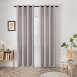 Beauty Home Ύφασμα κουρτίνας με το μέτρο μεσαίας σκίασης Effect Art 8443 Φ320 Ασημί