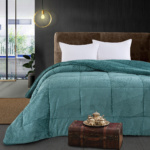Beauty Home Κουβερτοπάπλωμα υπέρδιπλο Art 11560 220x240 Πετρόλ 220x240