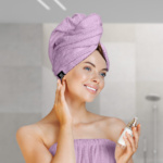 Beauty Home Πετσέτα μαλλιών Turban Art 3409 Λιλά One size
