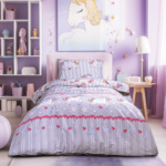Beauty Home Σετ πάπλωμα μονό Myth Art 6236 160x240 Λιλά