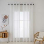 Beauty Home Ύφασμα κουρτίνας με το μέτρο γάζα Sharp Art 8448 Φ300 Εκρού