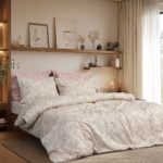 Beauty Home Σετ σεντόνια υπέρδιπλα με λάστιχο Art 12215 Nova 100% Βαμβακοσατέν 300tc 170x200+30 Άμμου Υπέρδιπλο