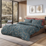 Beauty Home Σετ πάπλωμα υπέρδιπλο Art 12217 Gemini 100% Βαμβακοσατέν 300tc 220x240 Κυπαρισσί 220x240