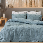 Beauty Home Σετ παπλωματοθήκη φανελένια υπέρδιπλη Nebbiolo Art 12636 230x250 Πετρόλ 230x250