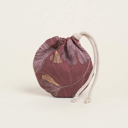 Beauty Home ΠΟΥΓΚΙ ΟΒΑΛ ΜΕ ΚΟΡΔΟΝΙ 13 x 14 cm MΠΟΡΝΤΩ ΓΚΙΝΓΚΟ