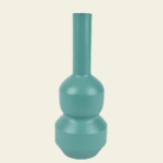 Beauty Home Μεταλλικό Βάζο Sage Green 12 x 34 cm