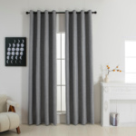 Beauty Home Κουρτίνα Full Blackout σκίασης με 8 κρίκους Elite Art 8392 Grey-Νο7 140x270 Σκούρο Γκρι 140x270