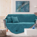 Beauty Home Σετ ριχτάρι 3τμχ Petrol Art 8406 (180x170+180x250+180x300) Πετρόλ Σετ ριχταριών 3τμχ