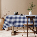 Beauty Home Επαγγελματικό τραπεζομάντηλο Checks Art Ε8013 Μπλε 145x180 145x180