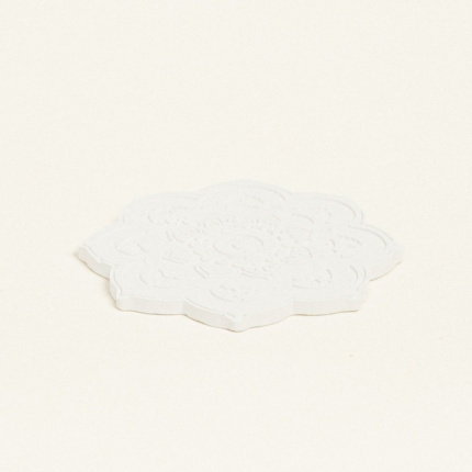Beauty Home ΚΕΡΑΜΙΚΟ ΛΟΥΛΟΥΔΙ ΣΟΥΒΕΡ 10,5 x 11 x 1,2 cm ΛΕΥΚΟ