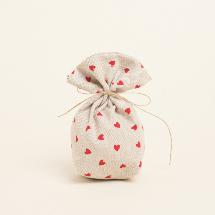 Beauty Home ΠΟΥΓΚΙ ΜΕ ΒΑΣΗ 8 x 12 cm ΜΙΚΡΕΣ ΚΟΚΚΙΝΕΣ ΚΑΡΔΙΕΣ