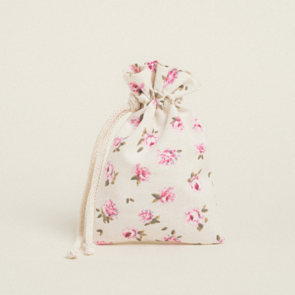 Beauty Home ΠΟΥΓΚΙ ΜΕ ΚΟΡΔΟΝΙ 12 x 17 cm ΜΙΝΙ ΦΛΟΡΑΛ ΕΚΡΟΥ