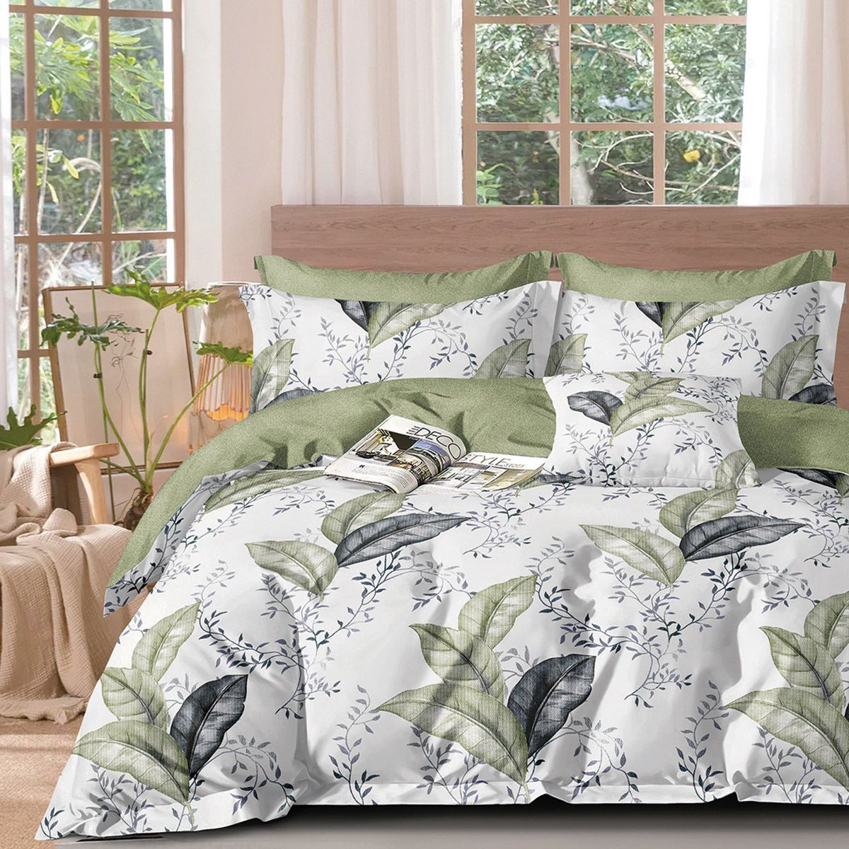 Beauty Home Σετ πάπλωμα υπέρδιπλο Art 12277 Adelina 220x240 Λαδί