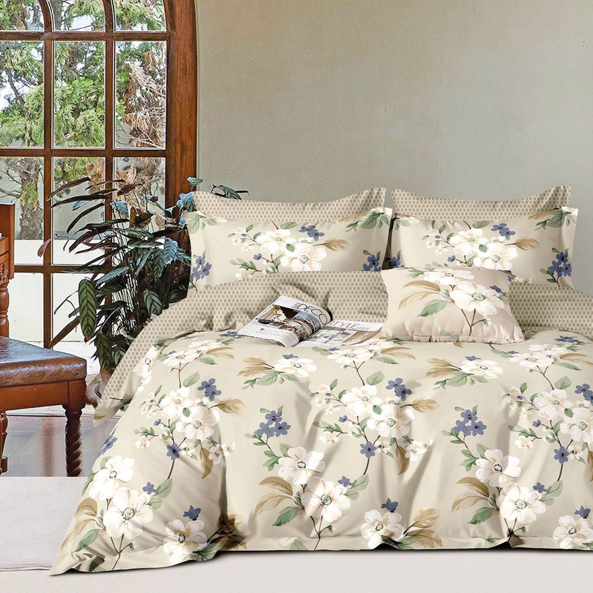 Beauty Home Σετ πάπλωμα υπέρδιπλο Art 12281 Aria 220x240 Μπεζ