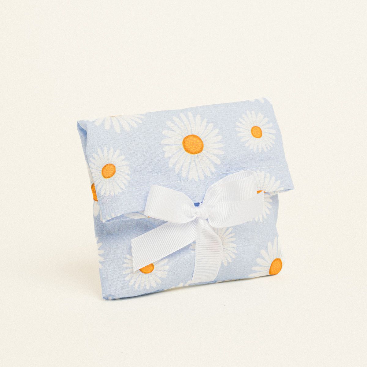 Beauty Home ΠΟΥΓΚΙ ΜΕ ΚΟΡΔΕΛΑ 12 x 17 cm ΠΟΠΛΙΝΑ ΜΑΡΓΑΡΙΤΕΣ ΓΑΛΑΖΙΟ ΦΟΝΤΟ